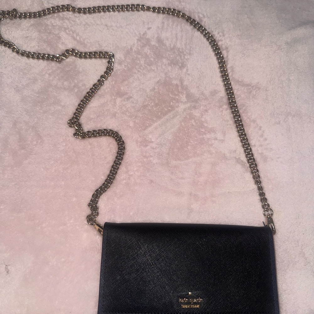 Kate Spade Black Crossbody Bag with Chain Strap